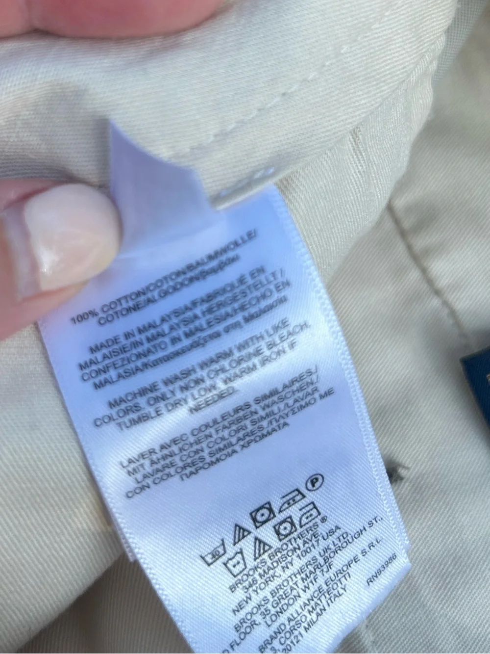 Brooks Brothers Men’s 346 Advantage Chino Elliot Pleated Front Khaki Pants 38/32